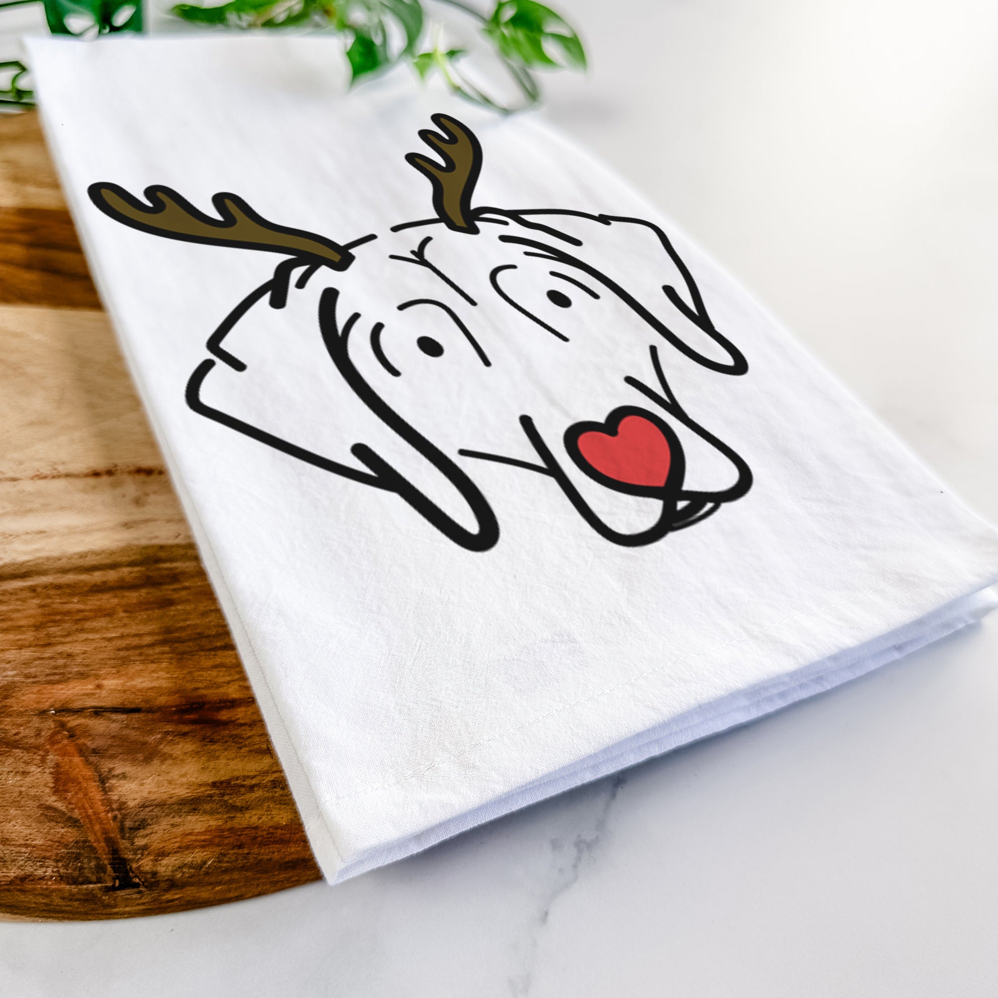 Red Nose Beagle - Aly - Tea Towel