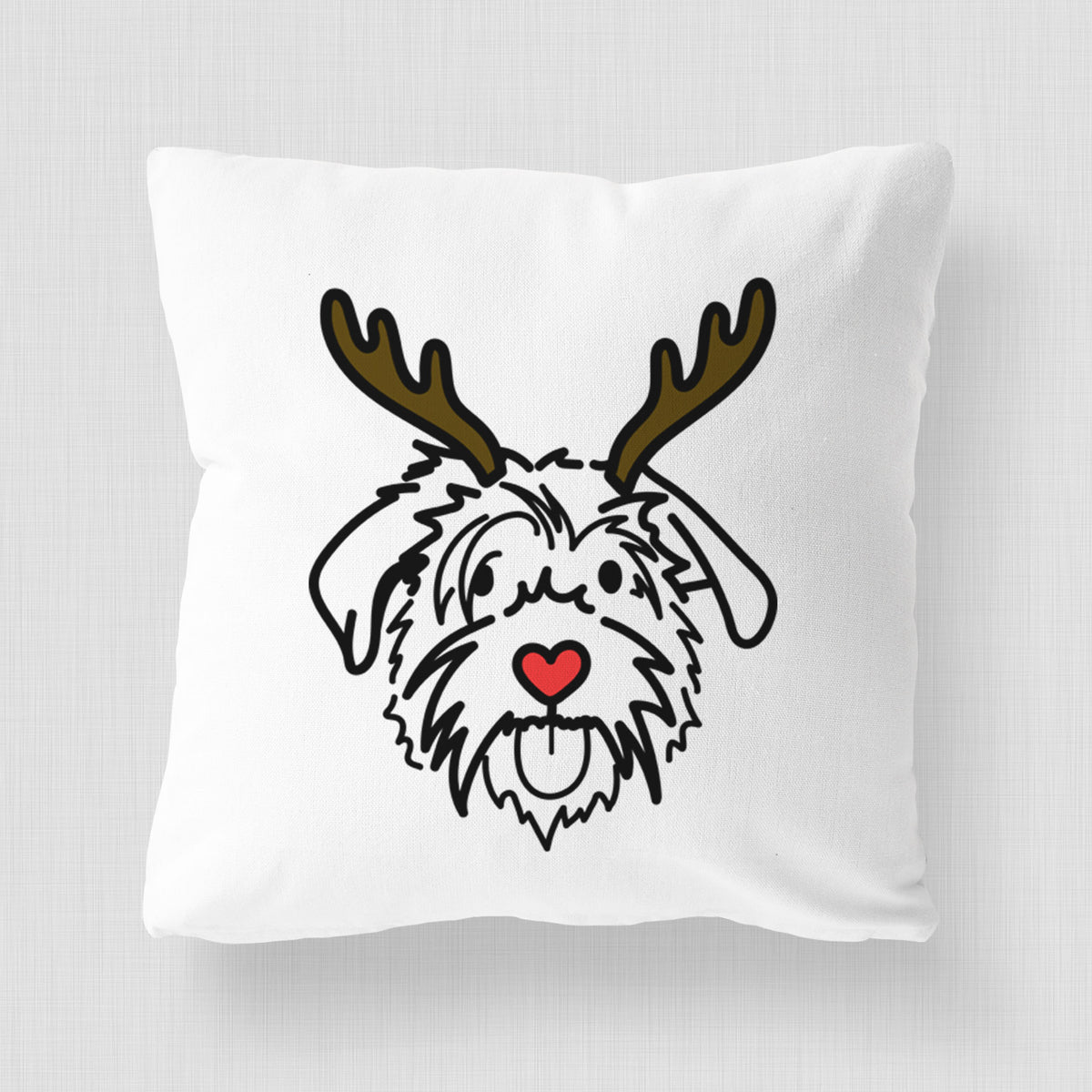 Love Always Scottish Terrier Border Collie Mix - Amal -  Throw Pillow Cover