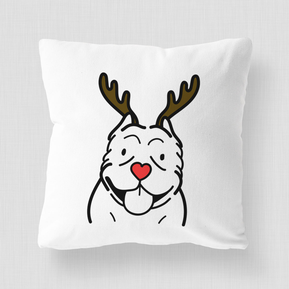 Love Always American Bully - Throw Pillow Cover