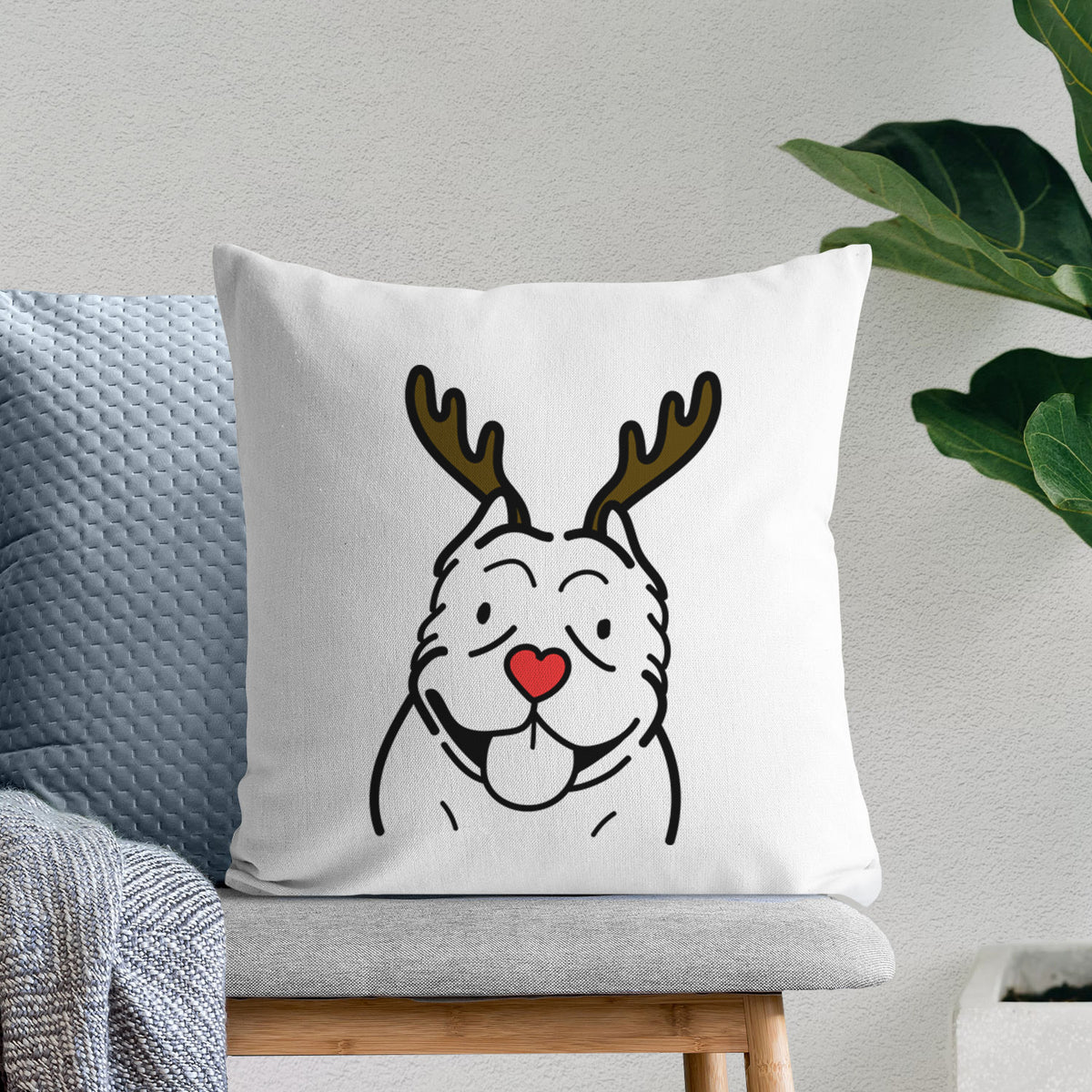 Love Always American Bully - Throw Pillow Cover