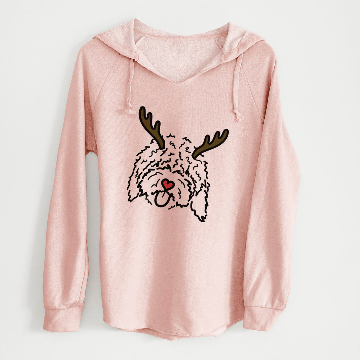 Red Nose Spanish Water Dog - Antonio - Cali Wave Hooded Sweatshirt