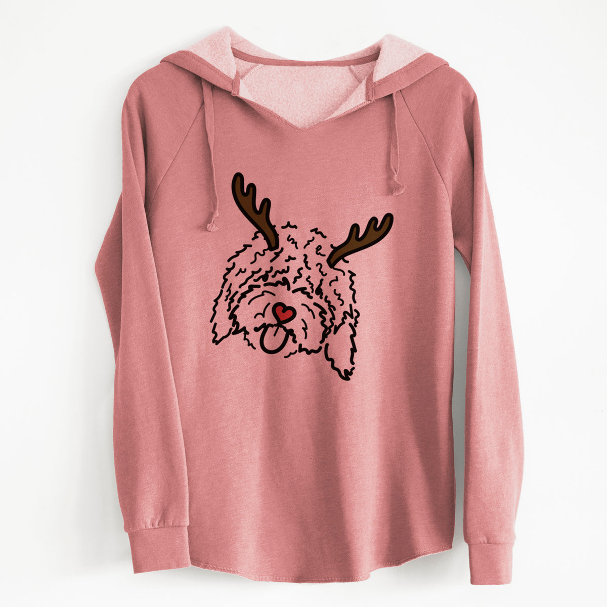 Red Nose Spanish Water Dog - Antonio - Cali Wave Hooded Sweatshirt