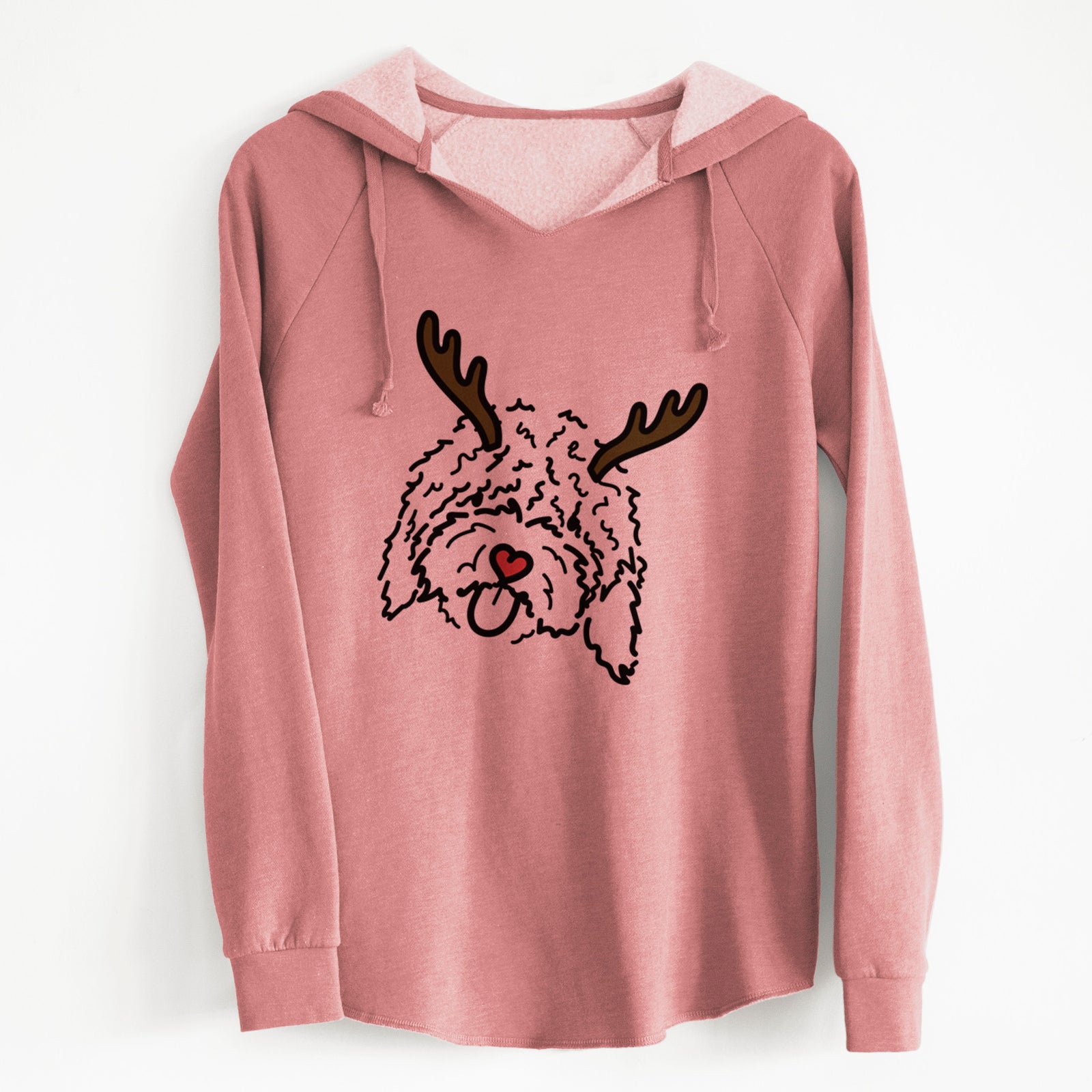 Red Nose Spanish Water Dog - Antonio - Cali Wave Hooded Sweatshirt