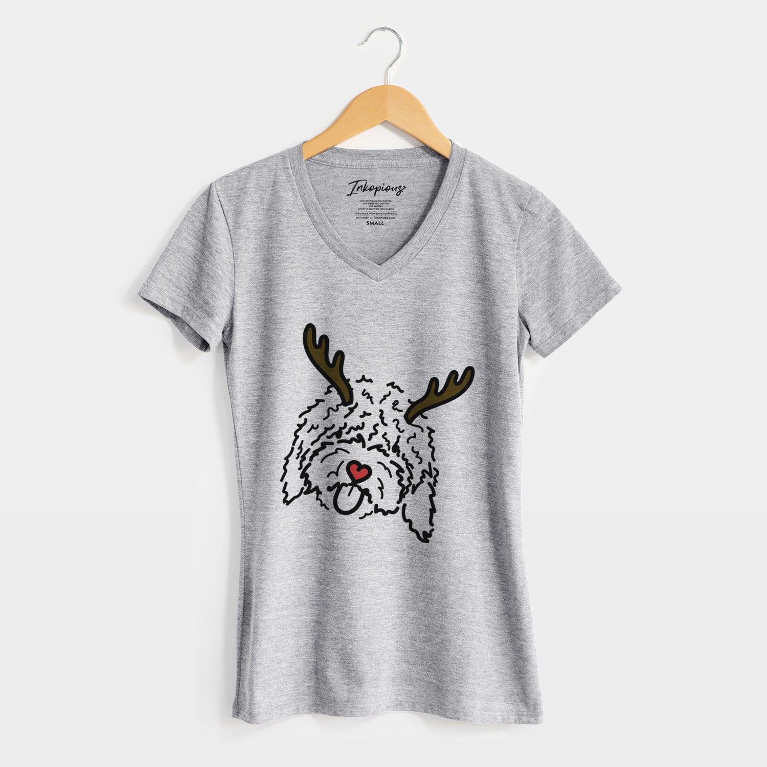 Red Nose Spanish Water Dog - Antonio - Women's Perfect V-neck Shirt