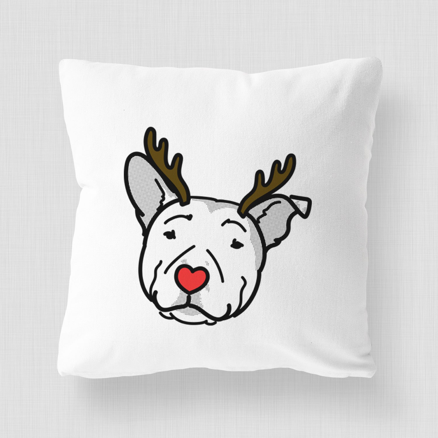 Love Always Pitbull - Archer -  Throw Pillow Cover