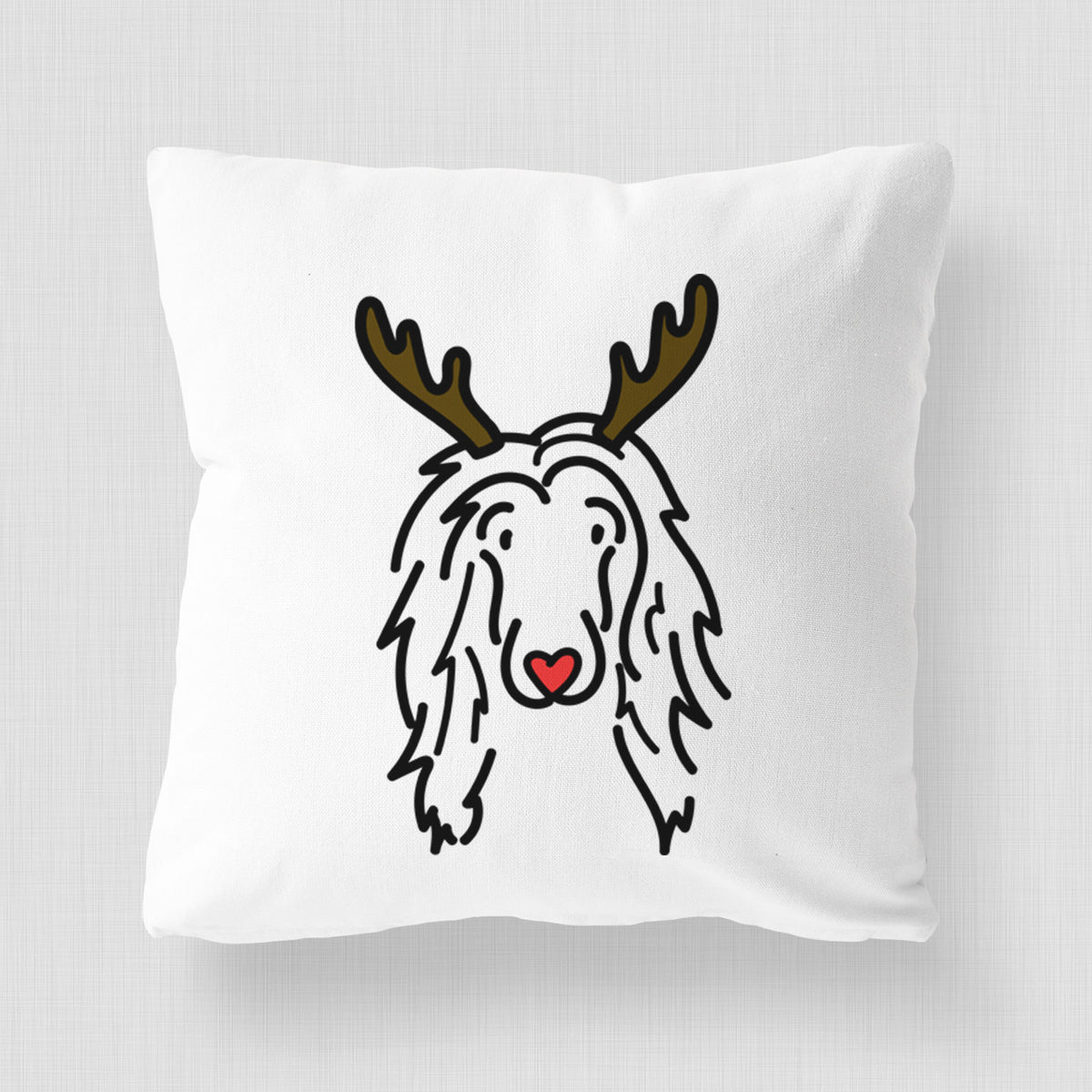 Love Always Afghan Hound - Asher -  Throw Pillow Cover