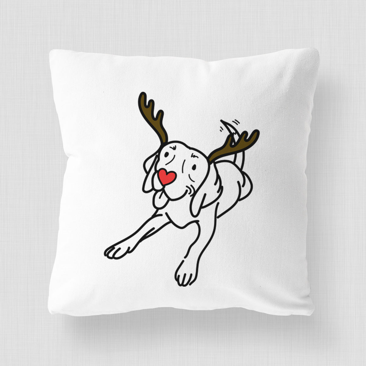 Love Always Beagle - Bagel -  Throw Pillow Cover