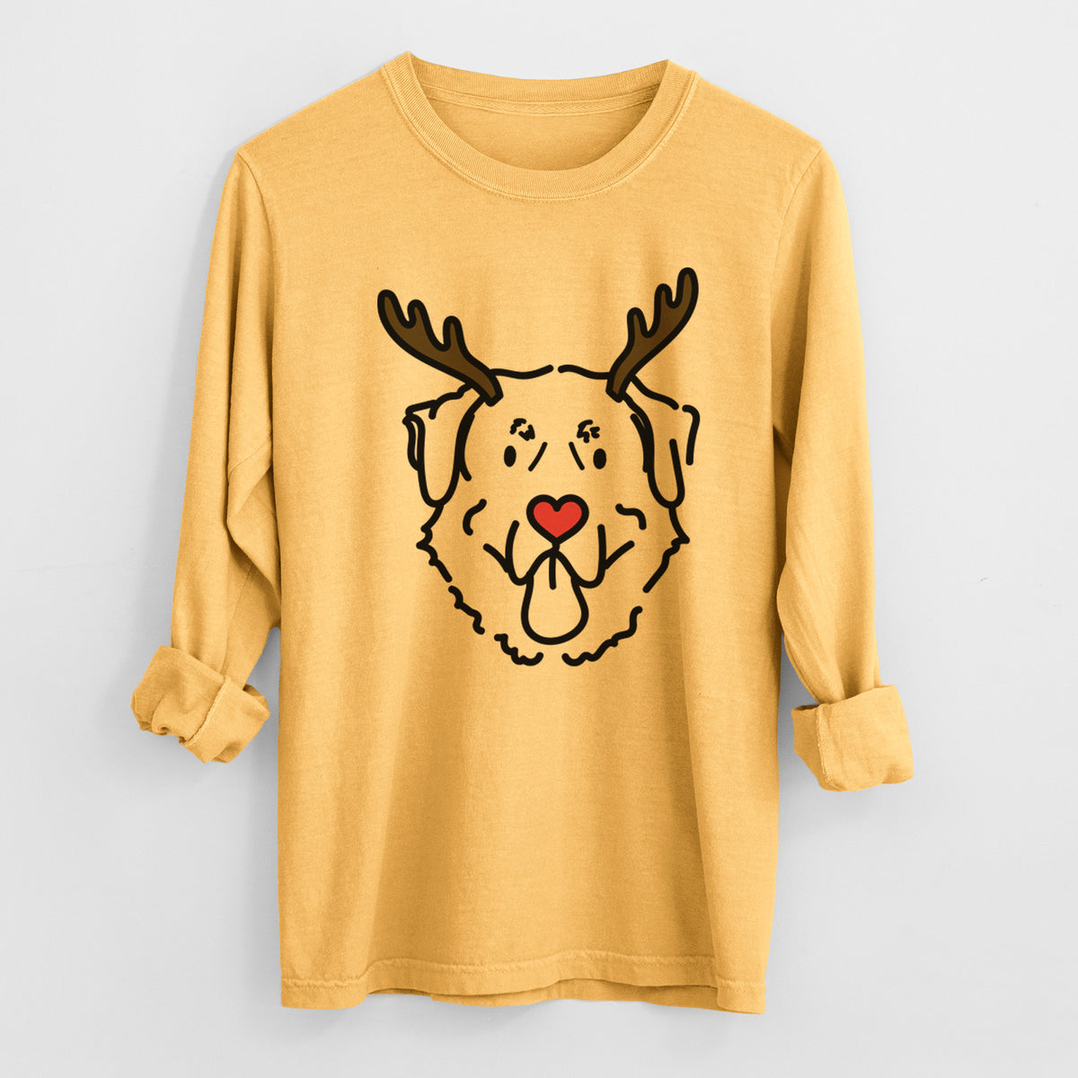 Red Nose Anatolian Shepherd - Batu - Heavyweight 100% Cotton Long Sleeve