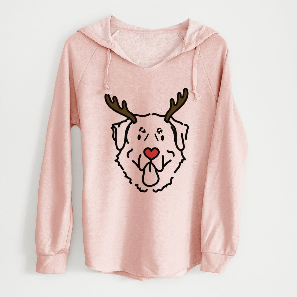 Red Nose Anatolian Shepherd - Batu - Cali Wave Hooded Sweatshirt