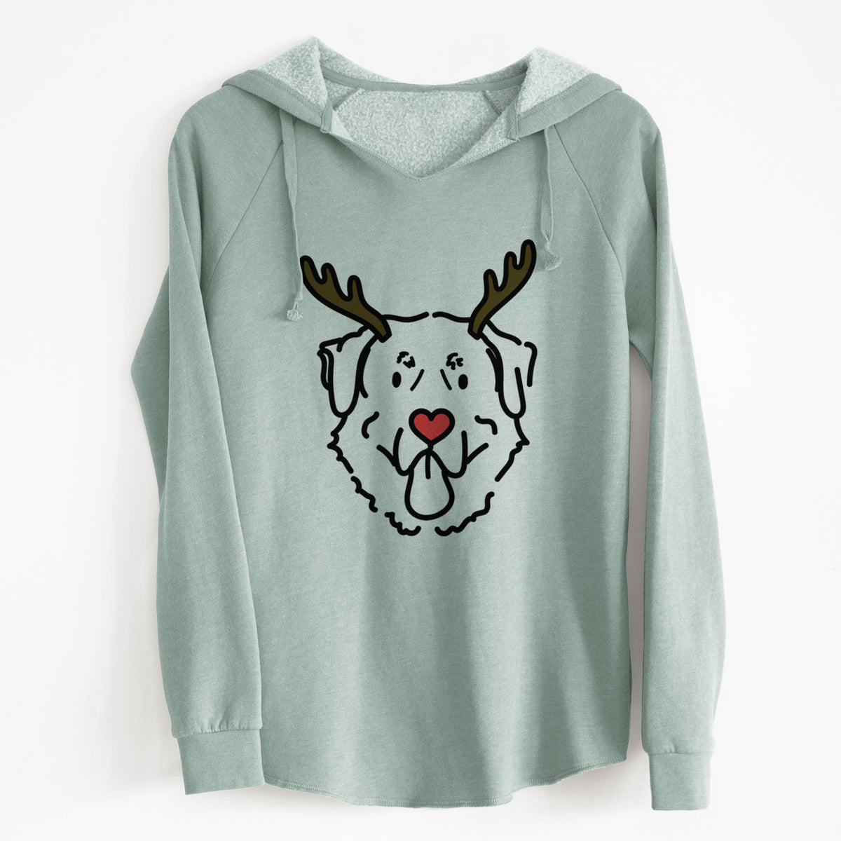 Red Nose Anatolian Shepherd - Batu - Cali Wave Hooded Sweatshirt