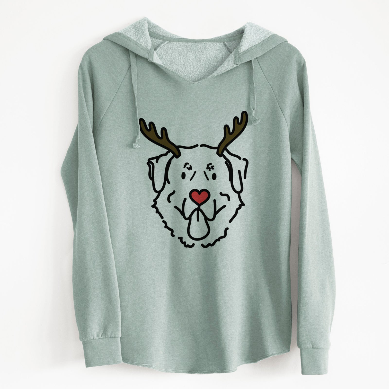 Red Nose Anatolian Shepherd - Batu - Cali Wave Hooded Sweatshirt