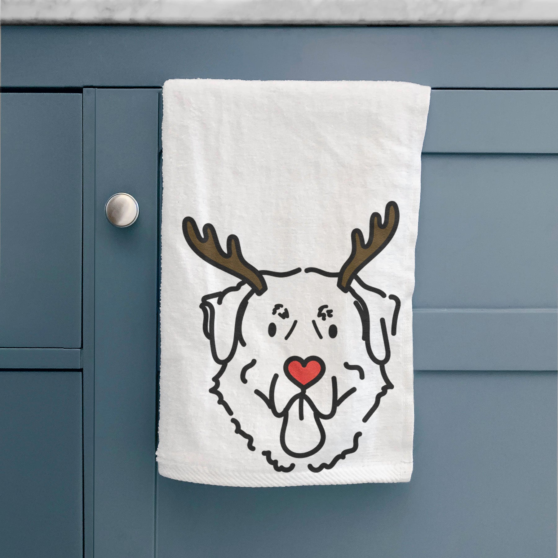 Red Nose Anatolian Shepherd - Batu - Decorative Hand Towel