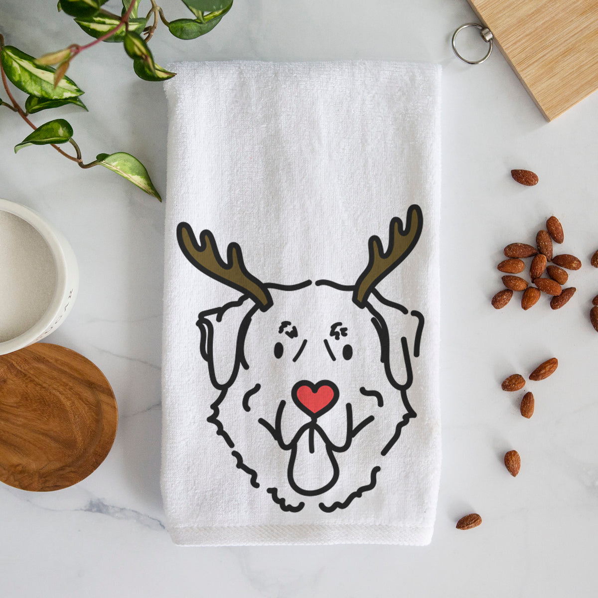 Red Nose Anatolian Shepherd - Batu - Decorative Hand Towel