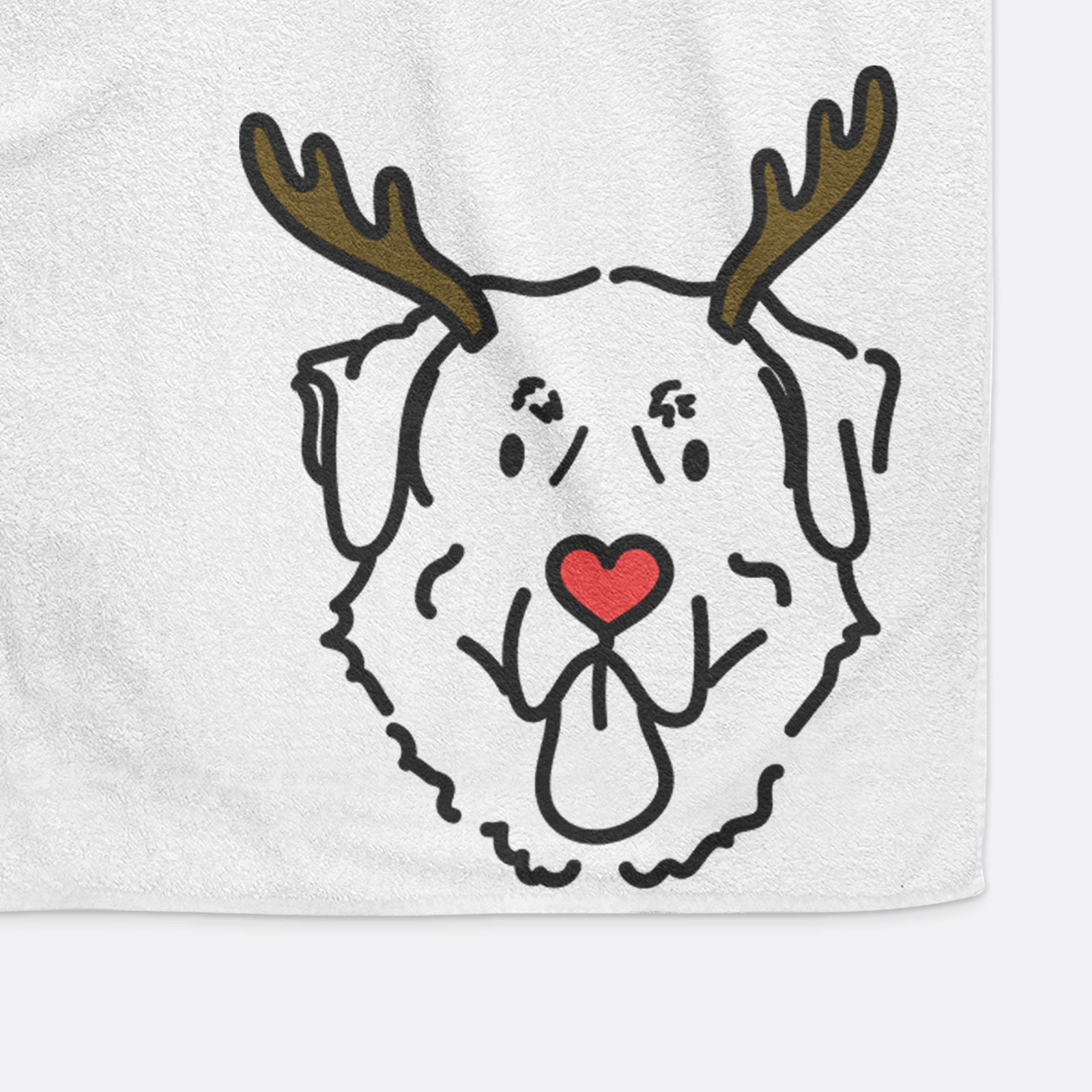 Red Nose Anatolian Shepherd - Batu - Decorative Hand Towel