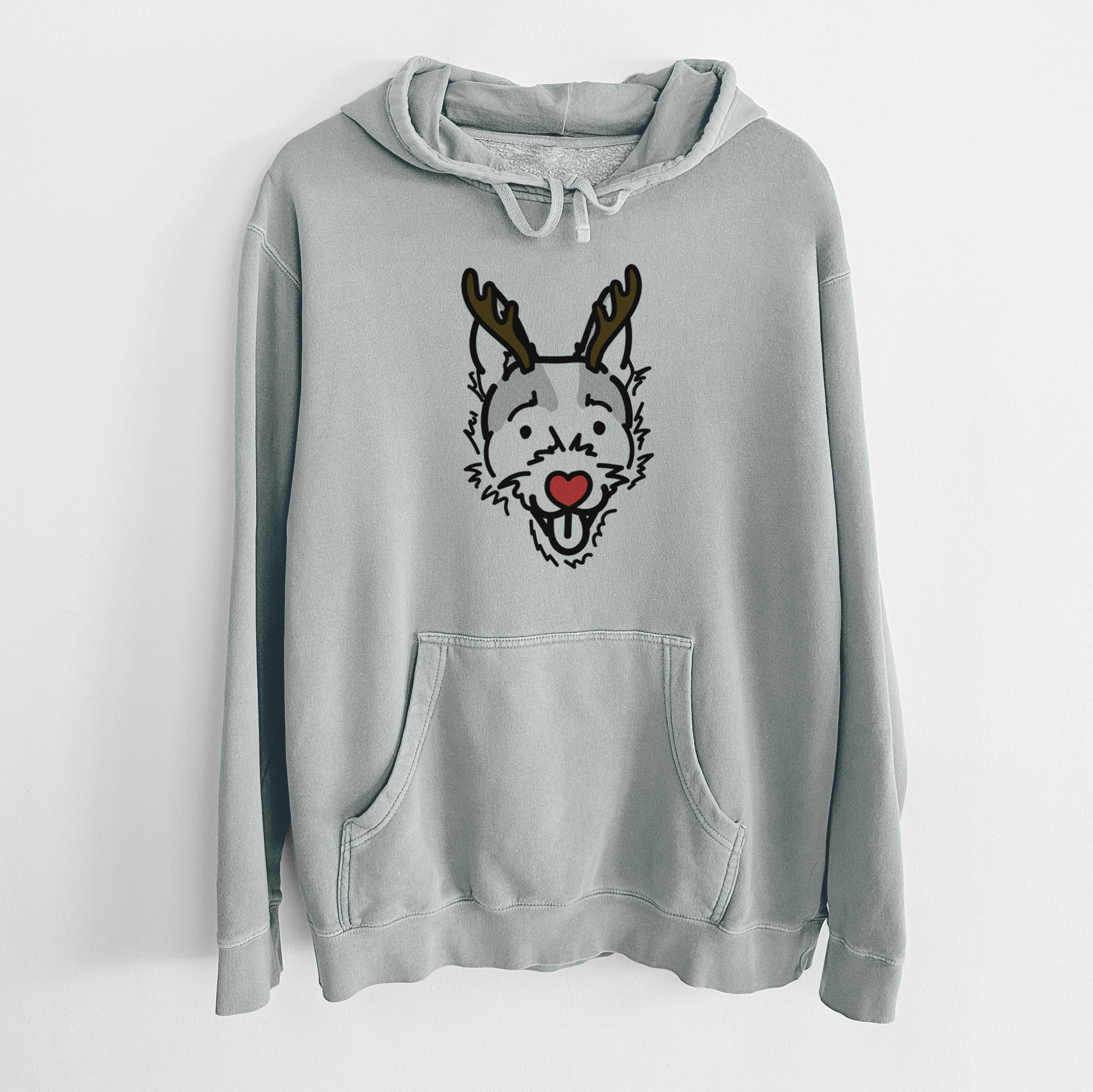 Red Nose Jack Russell Terrier - Baxter - Unisex Pigment Dyed Hoodie