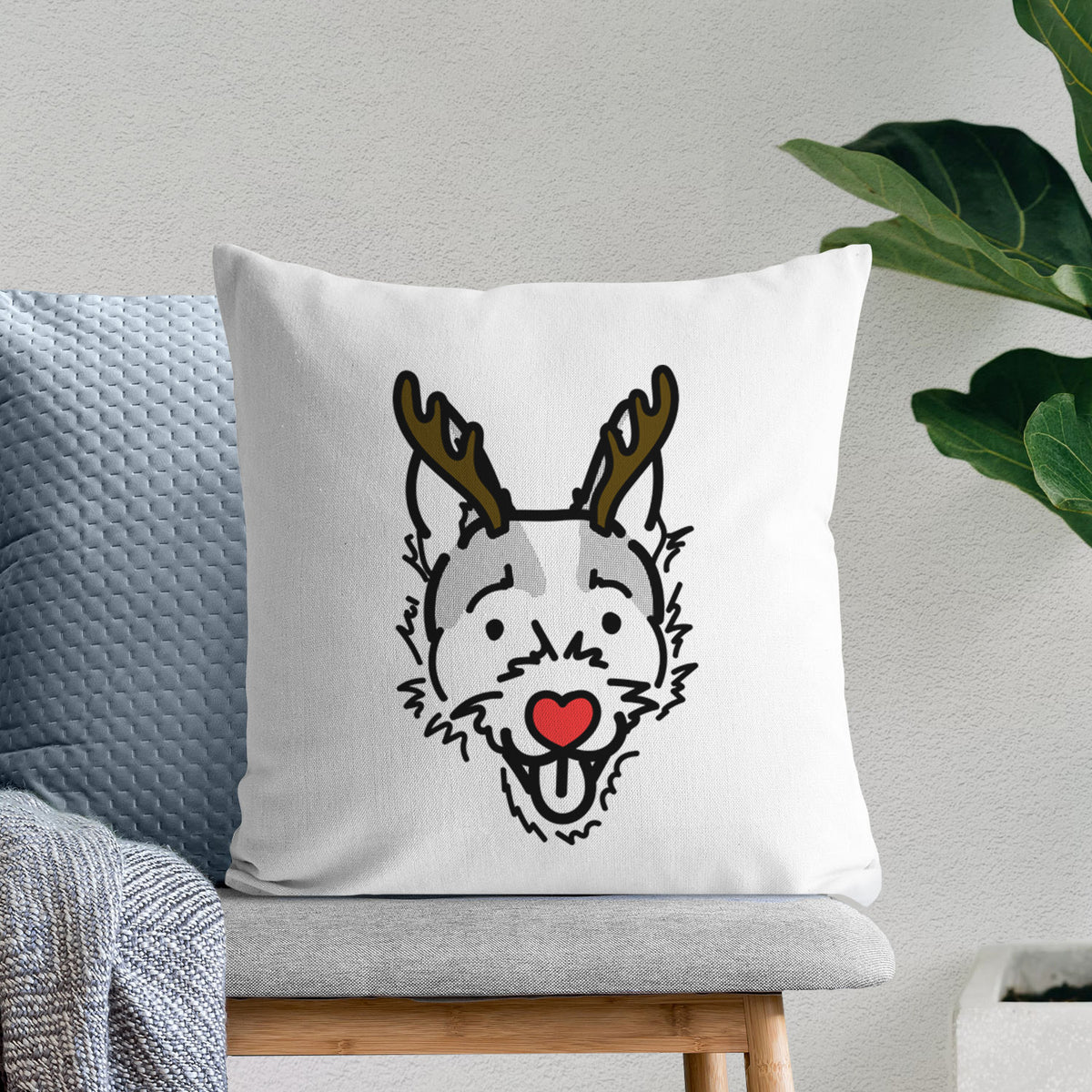 Love Always Jack Russell Terrier - Baxter -  Throw Pillow Cover