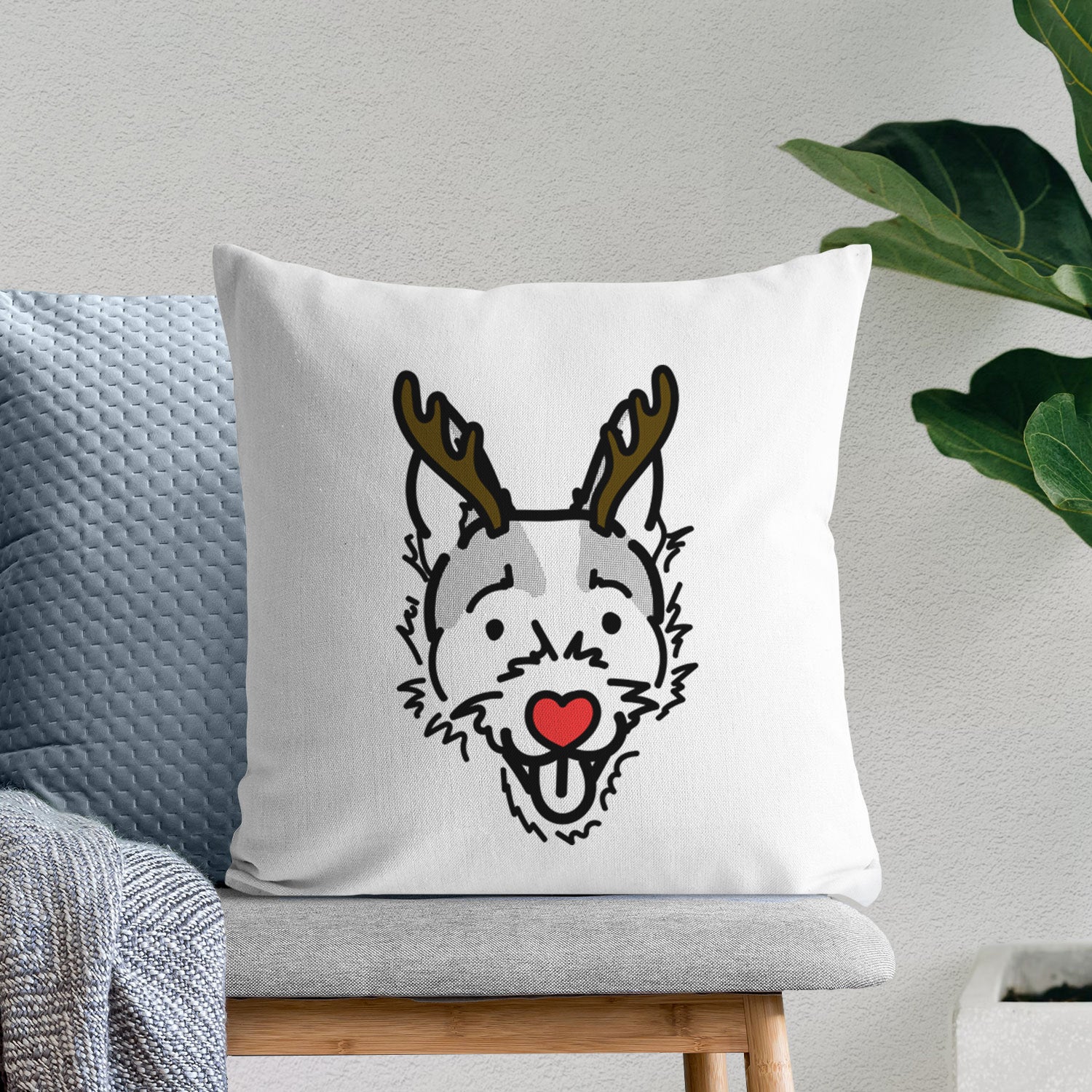 Love Always Jack Russell Terrier - Baxter -  Throw Pillow Cover
