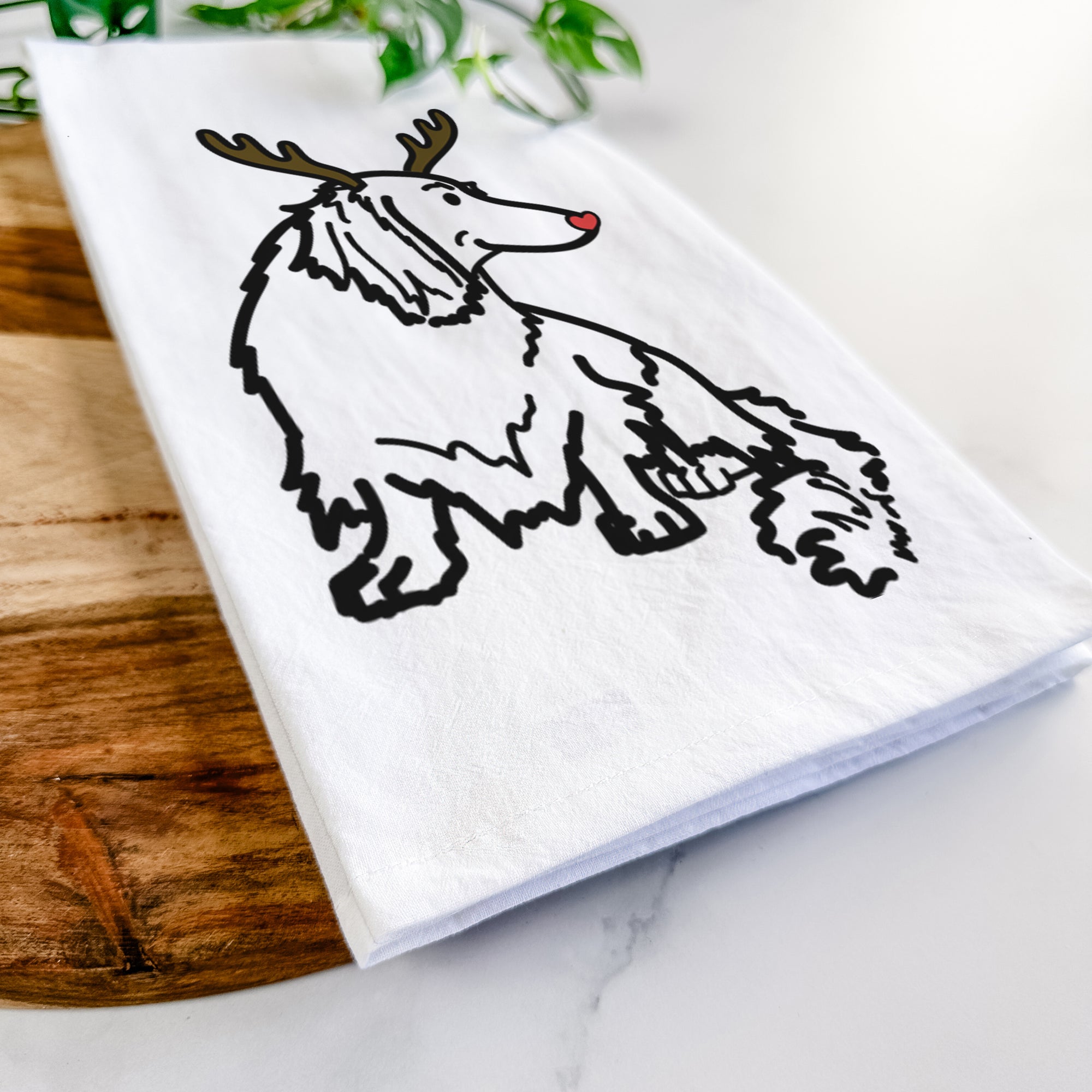 Red Nose Dachshund - Bella - Tea Towel