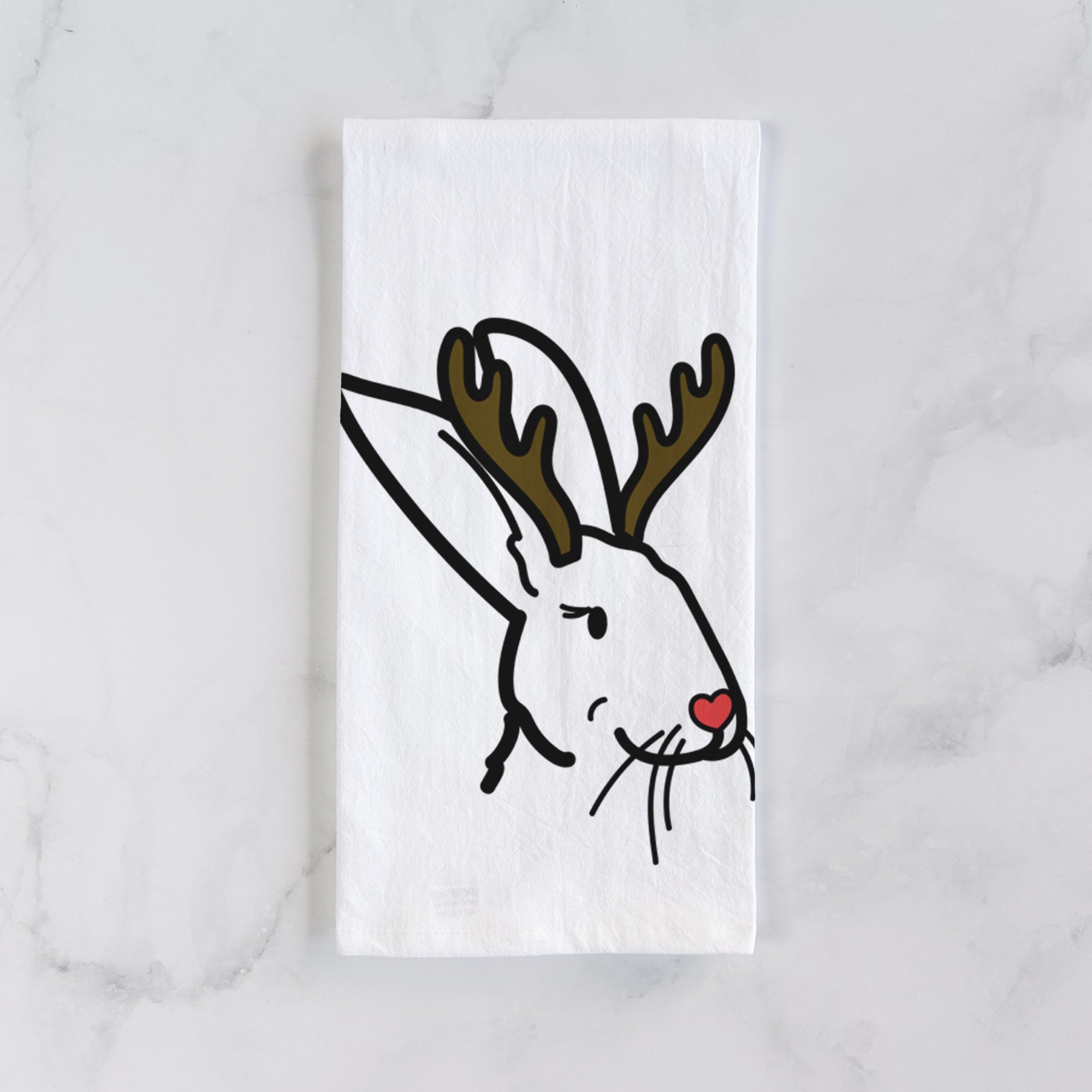 Red Nose Rex Rabbit - Betsy - Tea Towel