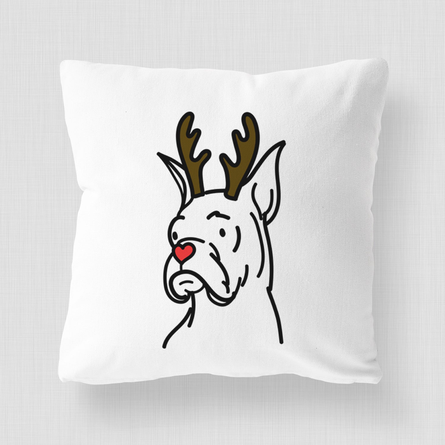 Love Always Rescue Boxer - Billy -  Throw Pillow Cover