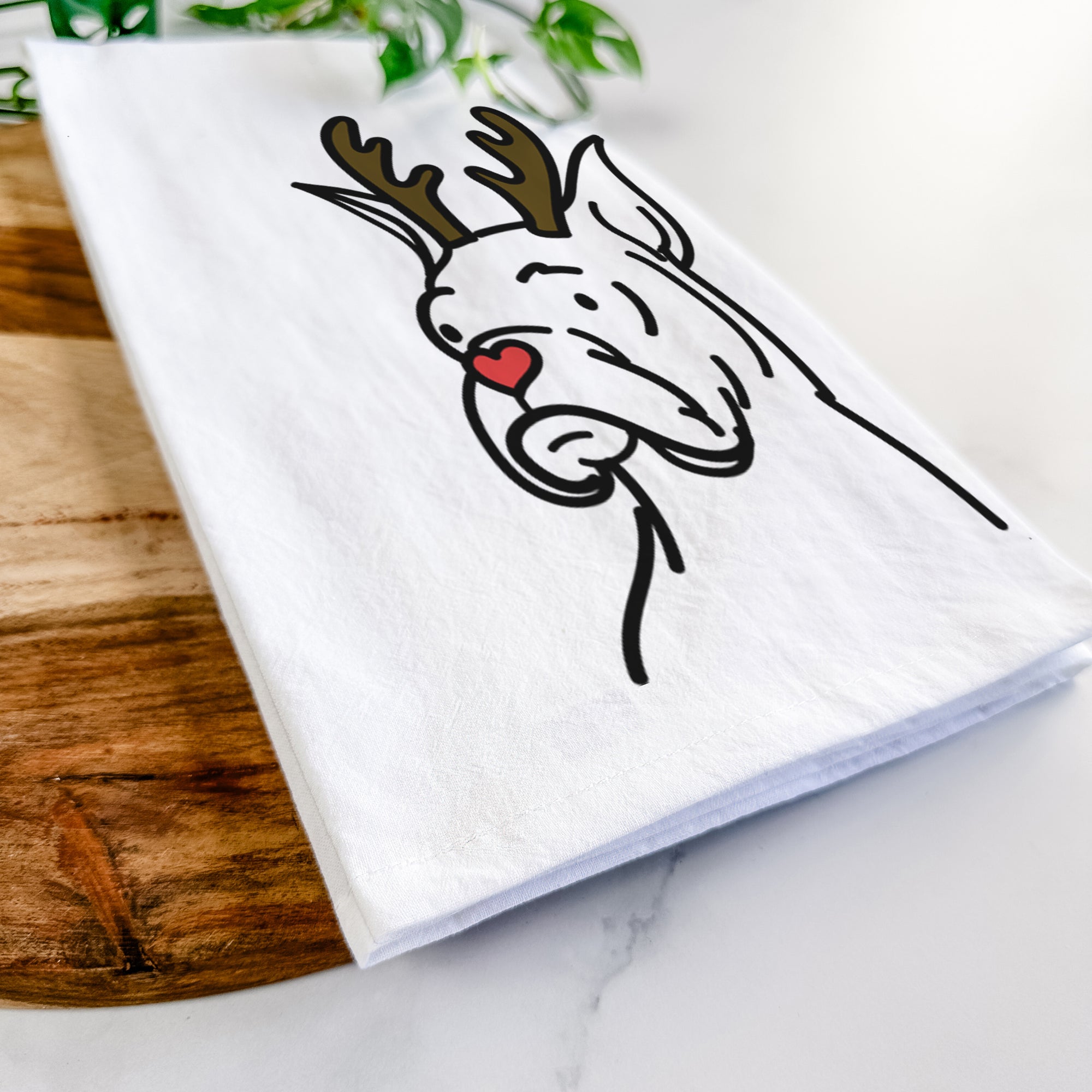 Red Nose Rescue Boxer - Billy - Tea Towel