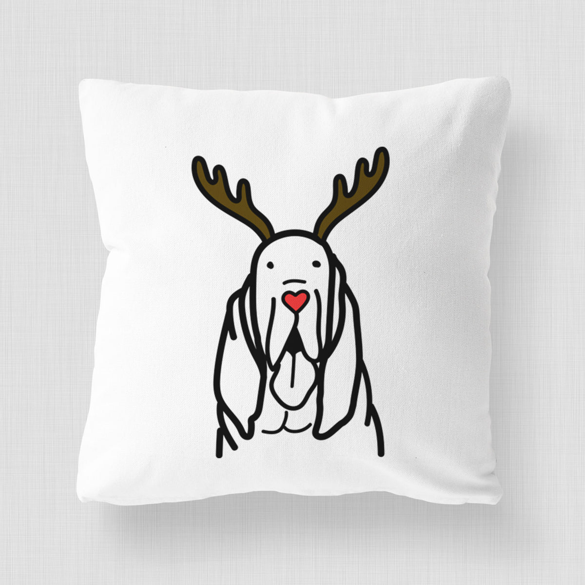 Love Always Bloodhound - Throw Pillow Cover