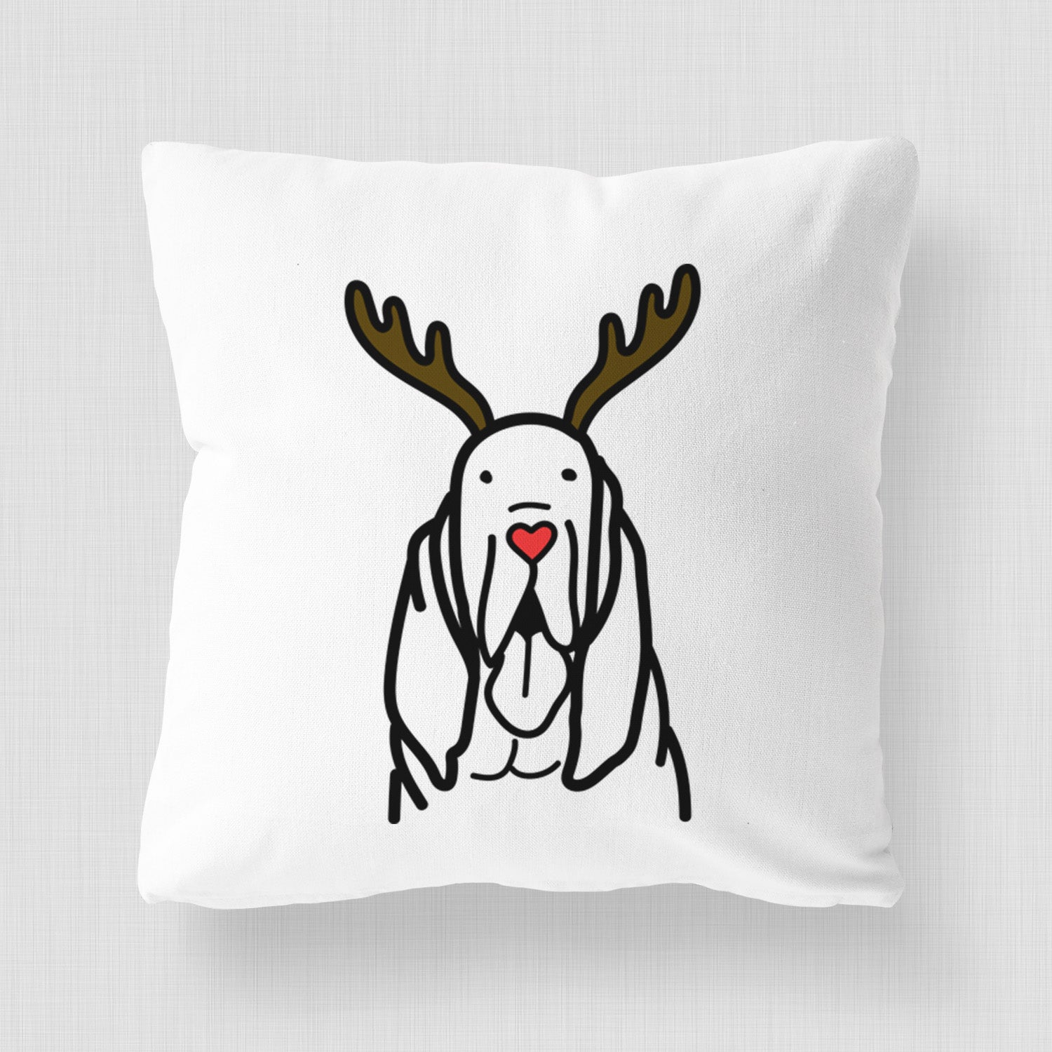 Love Always Bloodhound - Throw Pillow Cover