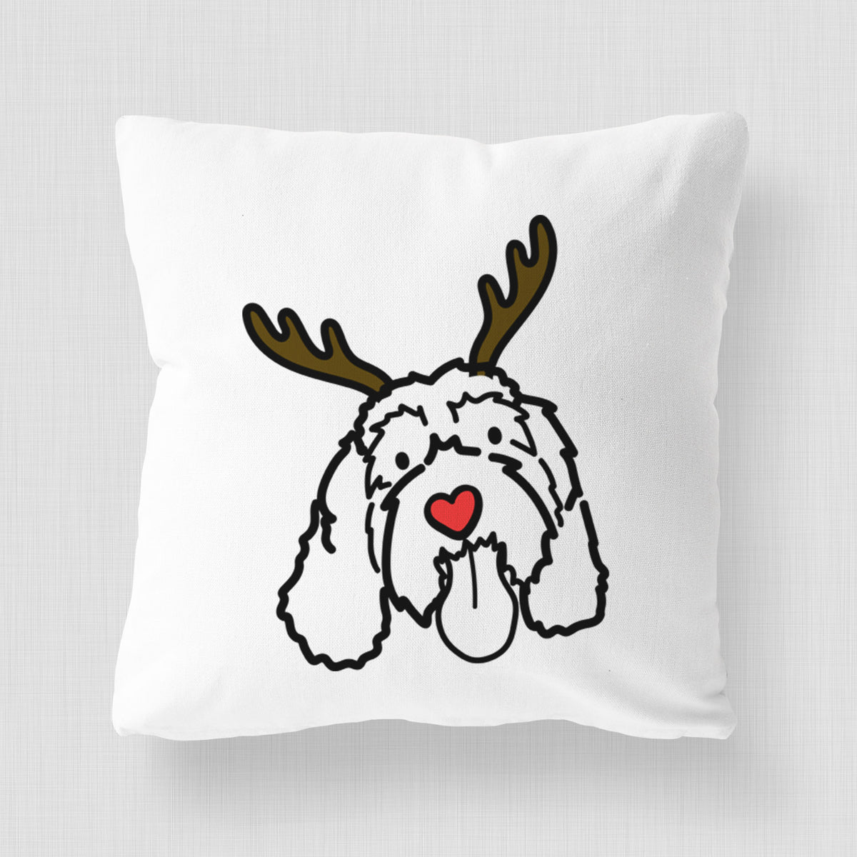 Love Always Portguese Water Dog - Bo -  Throw Pillow Cover