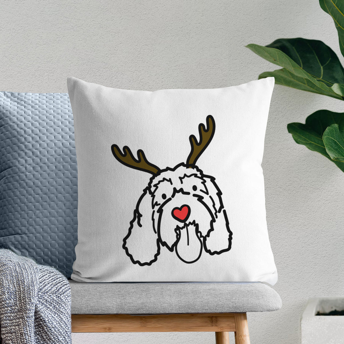 Love Always Portguese Water Dog - Bo -  Throw Pillow Cover