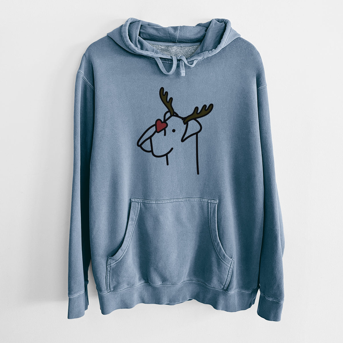 Red Nose Boxer - Unisex Pigment Dyed Hoodie