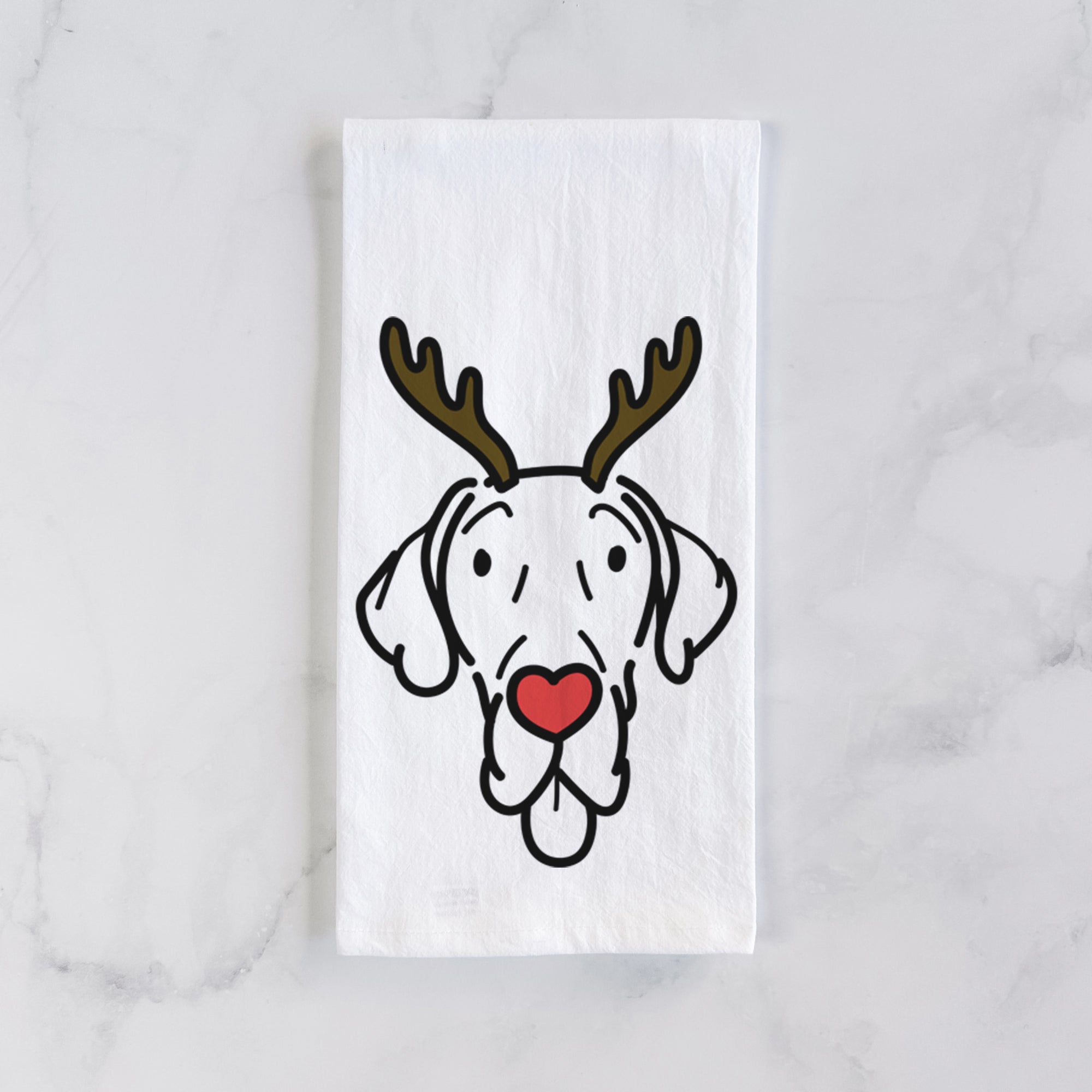 Red Nose Great Dane - Bruce - Tea Towel