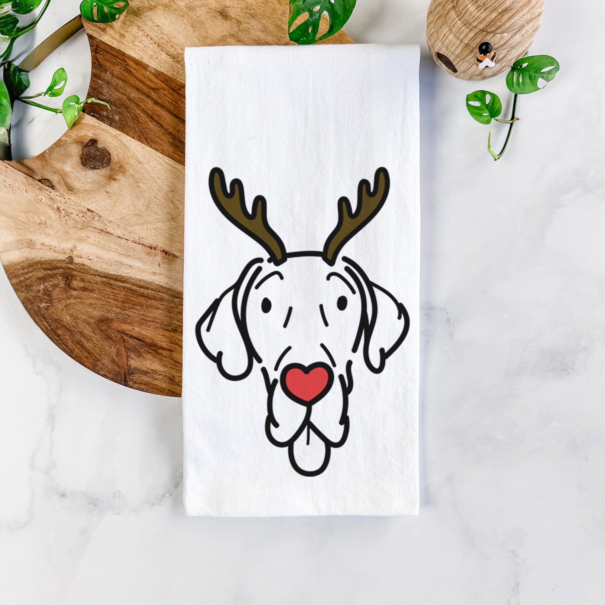 Red Nose Great Dane - Bruce - Tea Towel