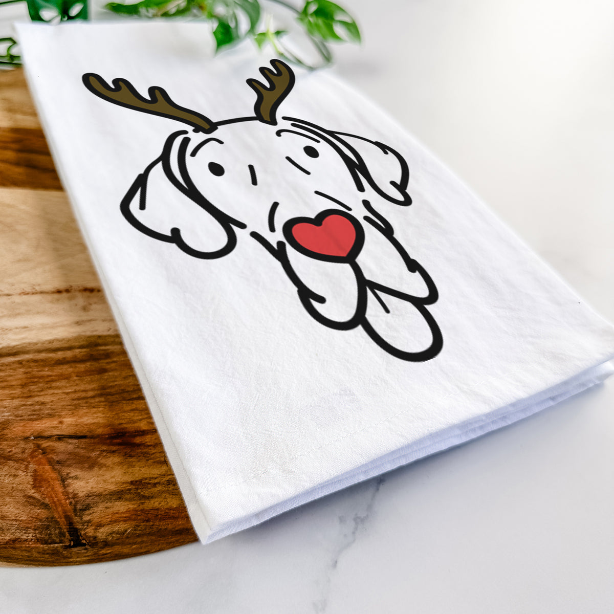 Red Nose Great Dane - Bruce - Tea Towel