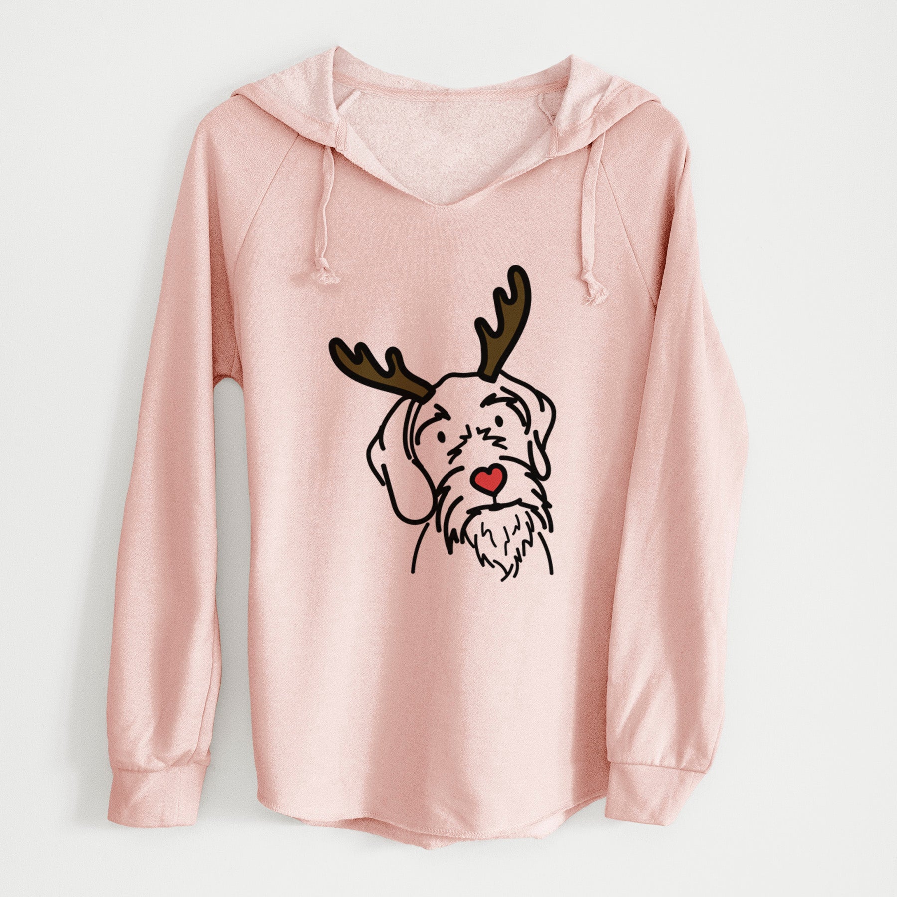 Red Nose German Wirehaired Pointer - Buck - Cali Wave Hooded Sweatshirt