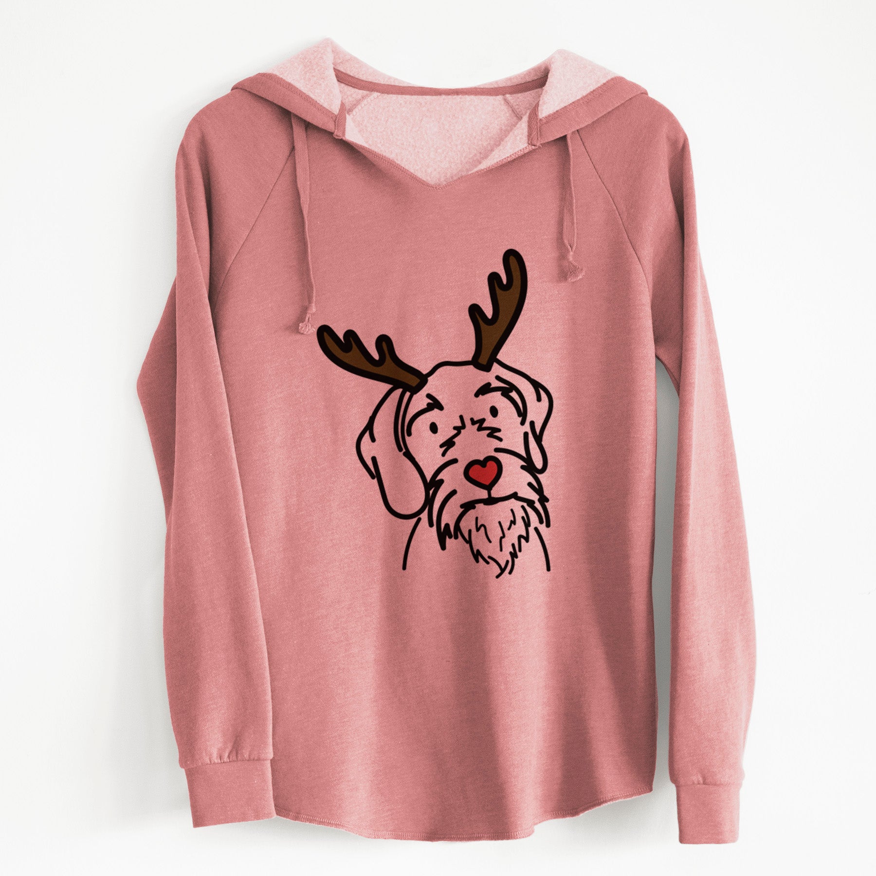 Red Nose German Wirehaired Pointer - Buck - Cali Wave Hooded Sweatshirt