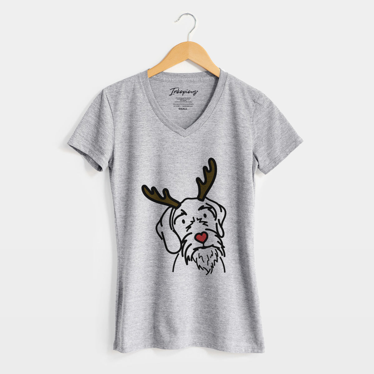 Red Nose German Wirehaired Pointer - Buck - Women's Perfect V-neck Shirt