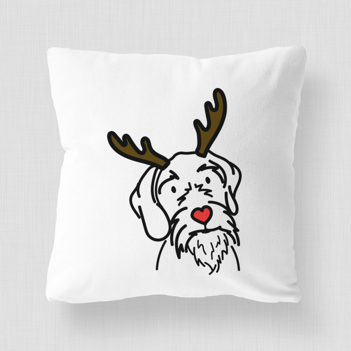 Love Always German Wirehaired Pointer - Buck -  Throw Pillow Cover