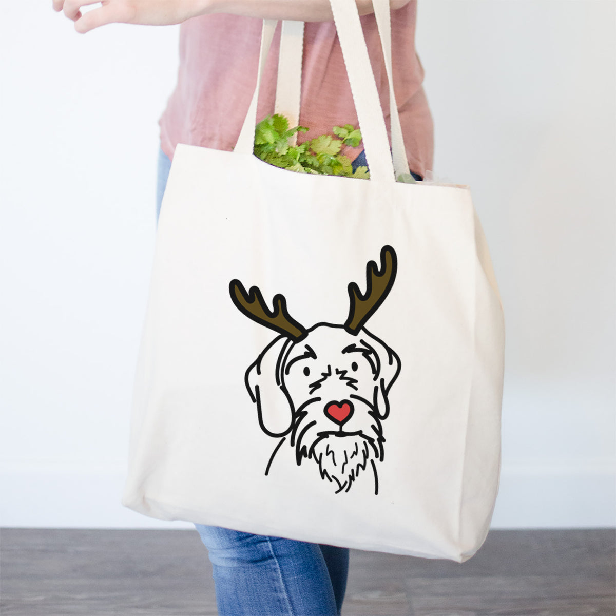 Red Nose German Wirehaired Pointer - Buck - Tote Bag