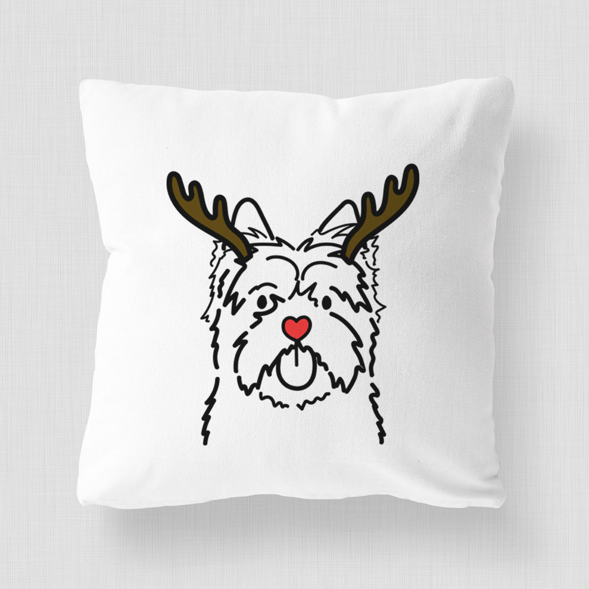 Love Always Cairn Terrier - Throw Pillow Cover