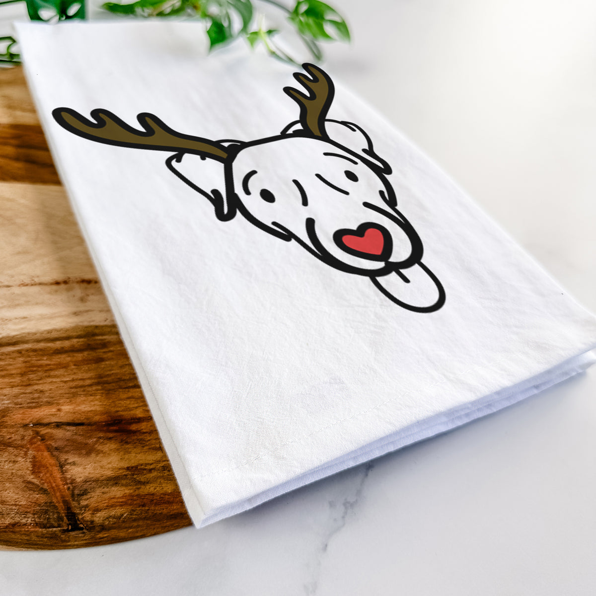 Red Nose Jack Russell Terrier - Cammy - Tea Towel