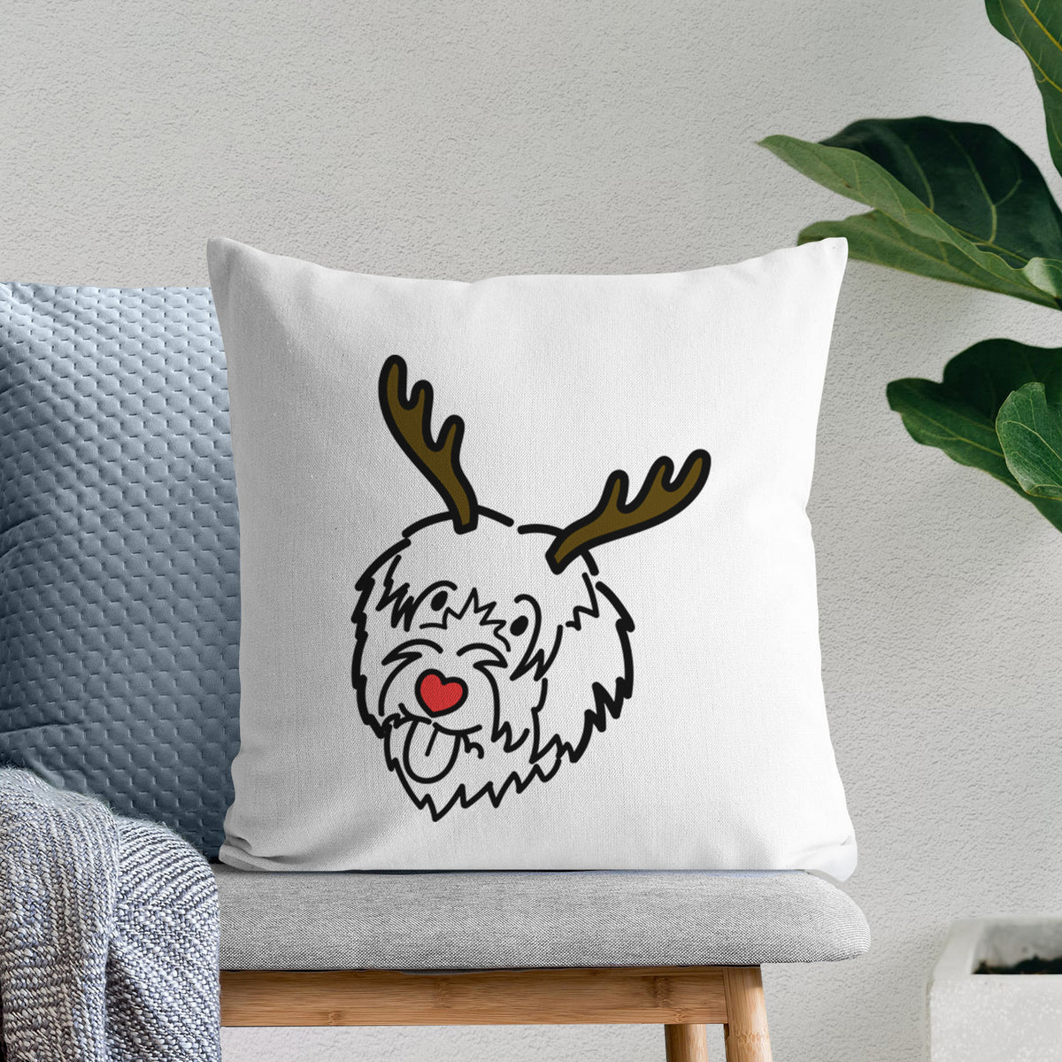 Love Always Catalan Sheepdog - Throw Pillow Cover