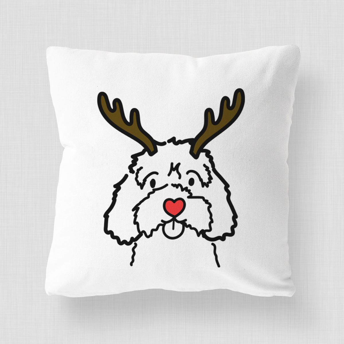 Love Always Cavapoo - Throw Pillow Cover