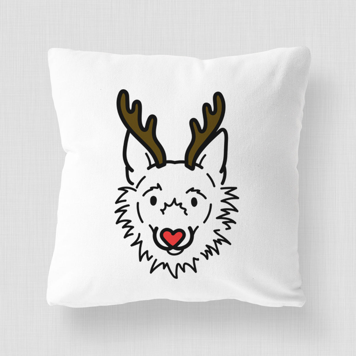 Love Always Super Mutt - Chewy -  Throw Pillow Cover