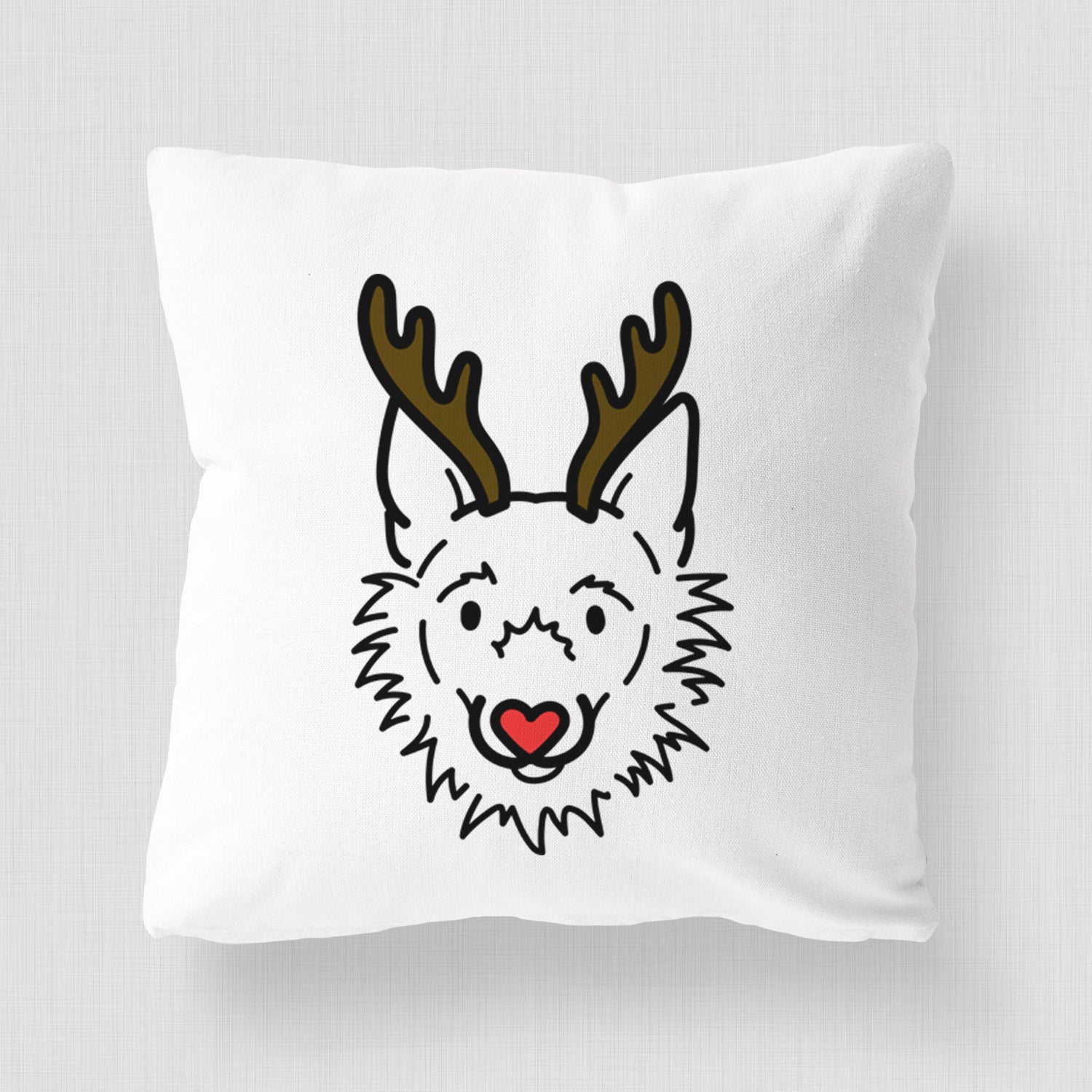 Love Always Super Mutt - Chewy -  Throw Pillow Cover