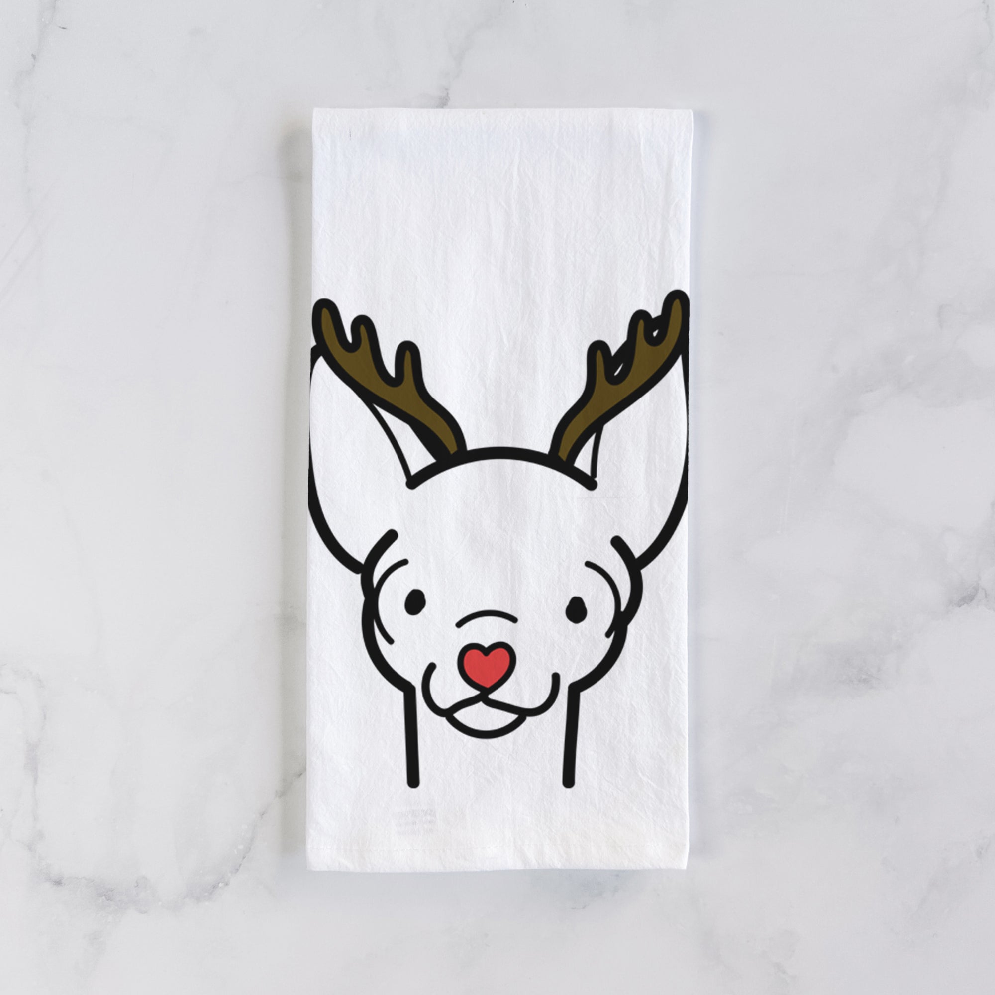 Red Nose Chihuahua - Tea Towel