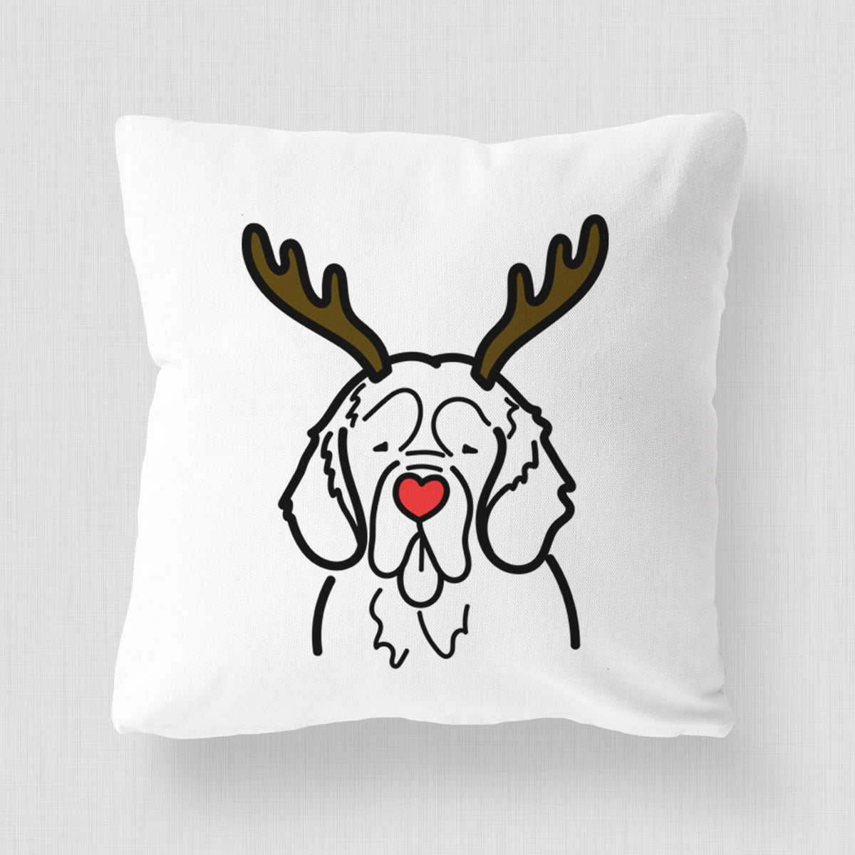 Love Always Clumber Spaniel - Throw Pillow Cover