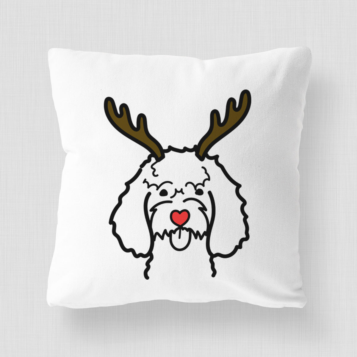 Love Always Cockapoo - Throw Pillow Cover