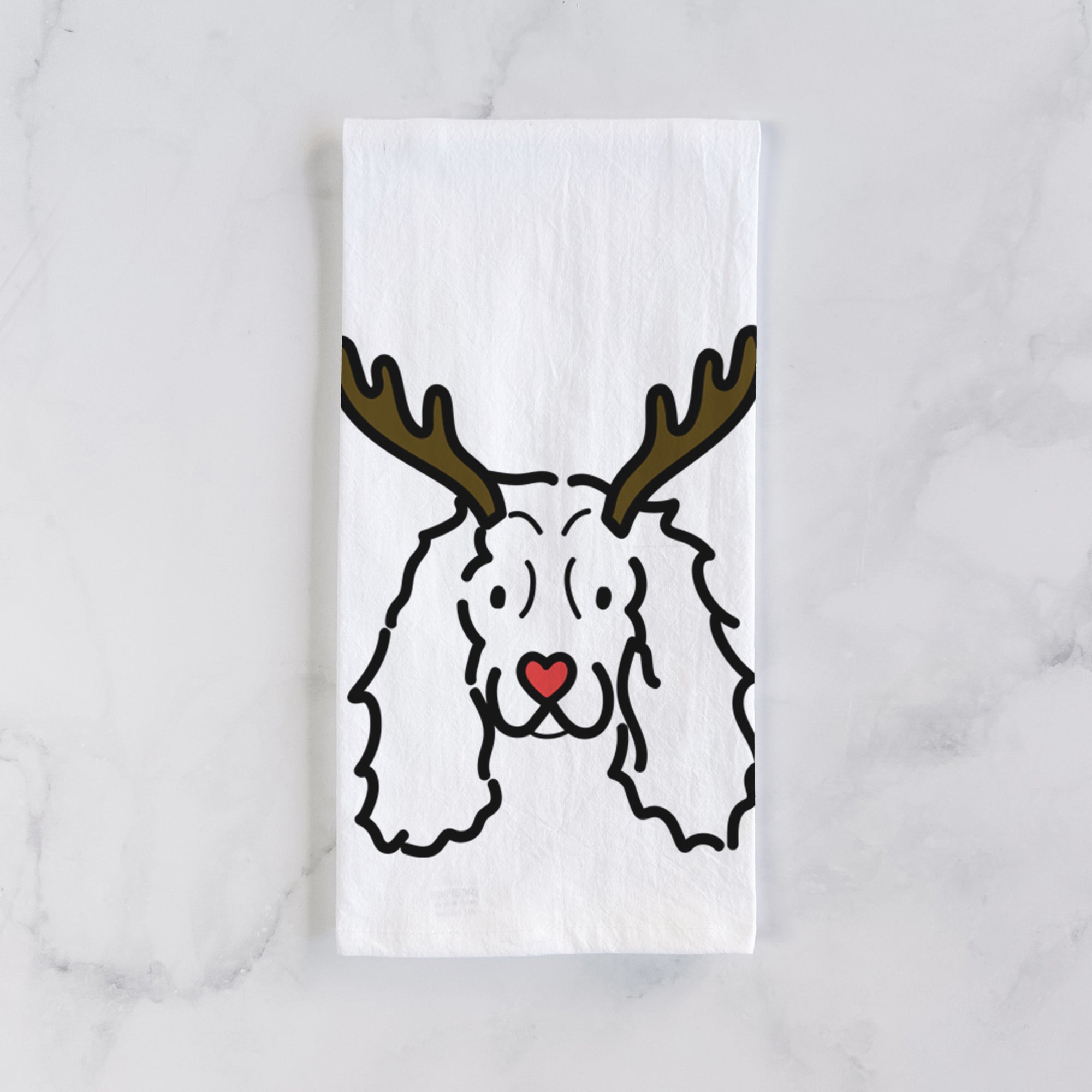 Red Nose American Cocker Spaniel - Tea Towel