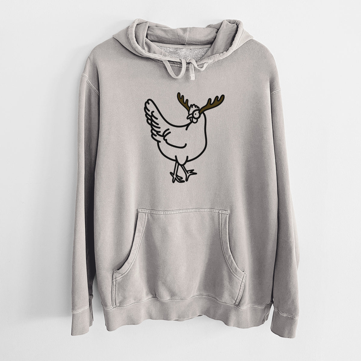 Red Nose Chicken - Daisy - Unisex Pigment Dyed Hoodie