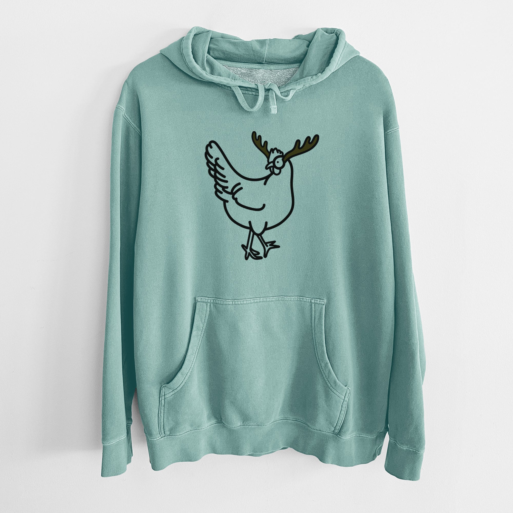 Red Nose Chicken - Daisy - Unisex Pigment Dyed Hoodie
